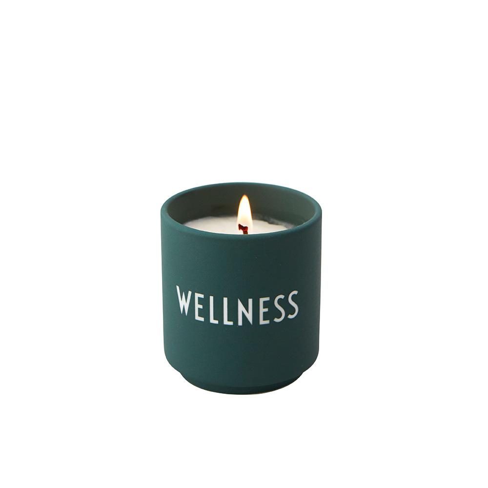 Small green Wellness candle