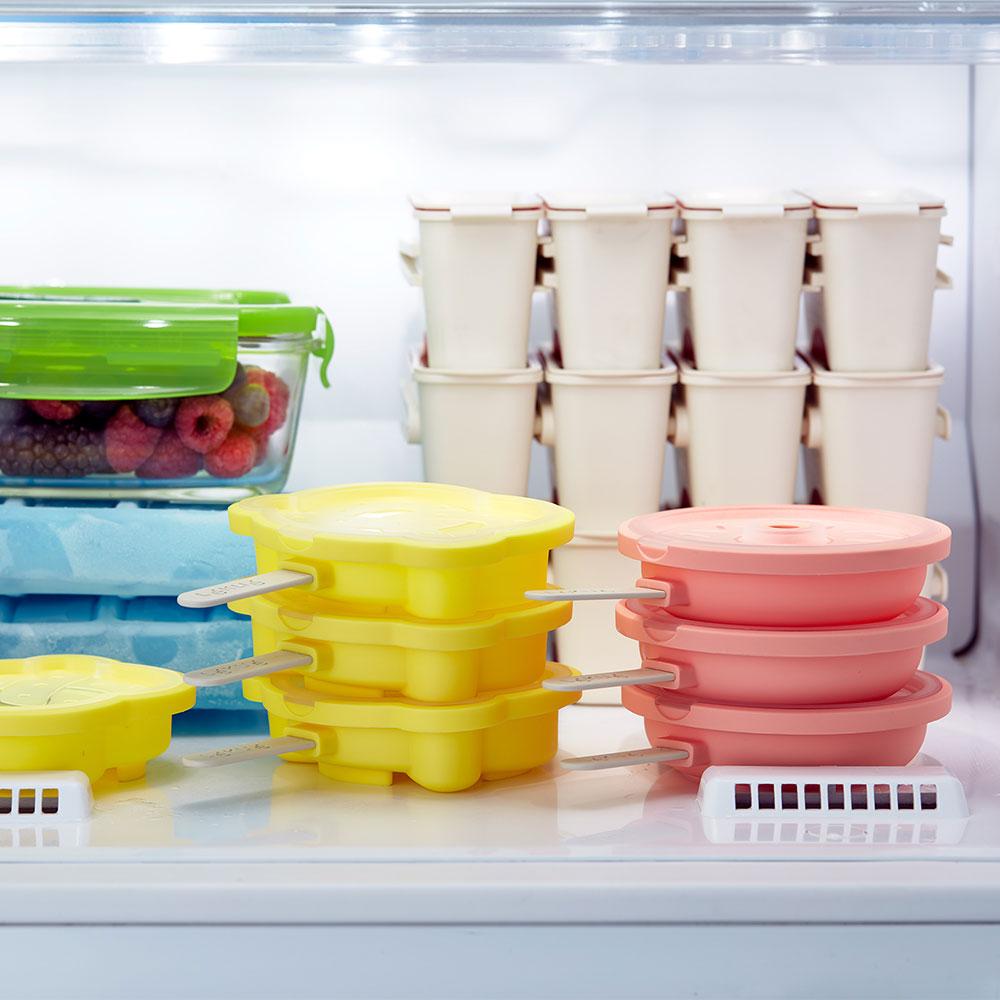 סט 4 תבניות להכנת גלידות בצורת פרעצל ודונאטס