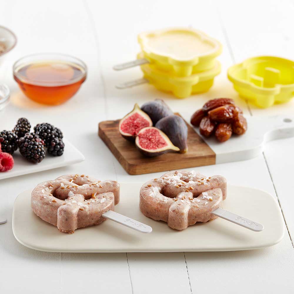 סט 4 תבניות להכנת גלידות בצורת פרעצל ודונאטס