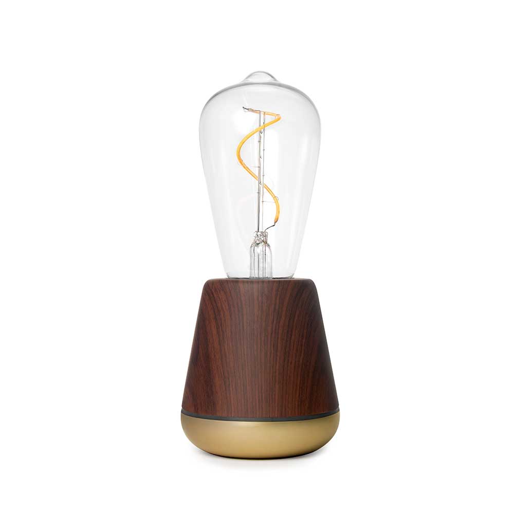 Rechargeable candle lamp One dark wood