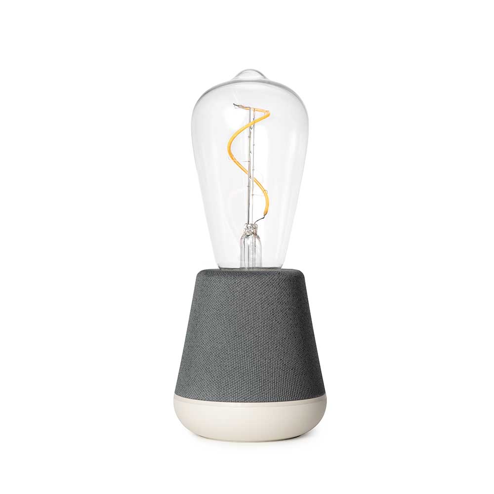One rechargeable soft dark grey candle light