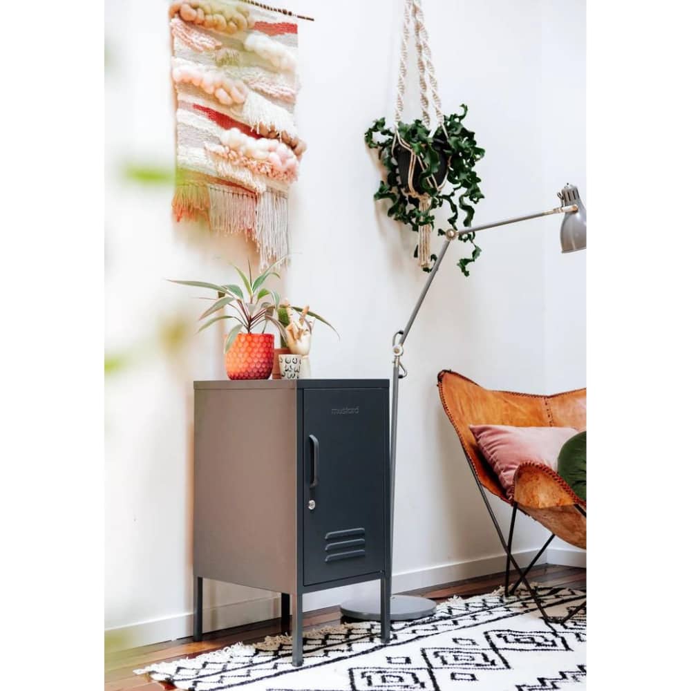 ארונית Shorty פתיחה לימין אפור צפחה