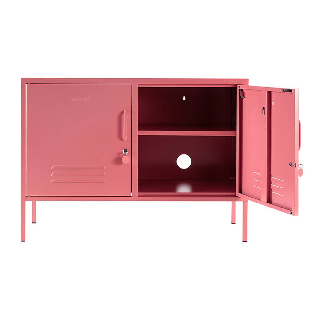 ארונית מתכת Lowdown ורוד כהה