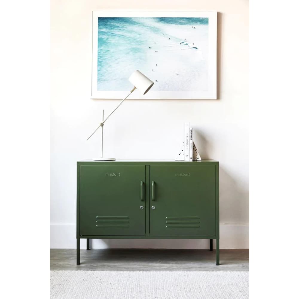 ארונית מתכת Lowdown ירוק זית