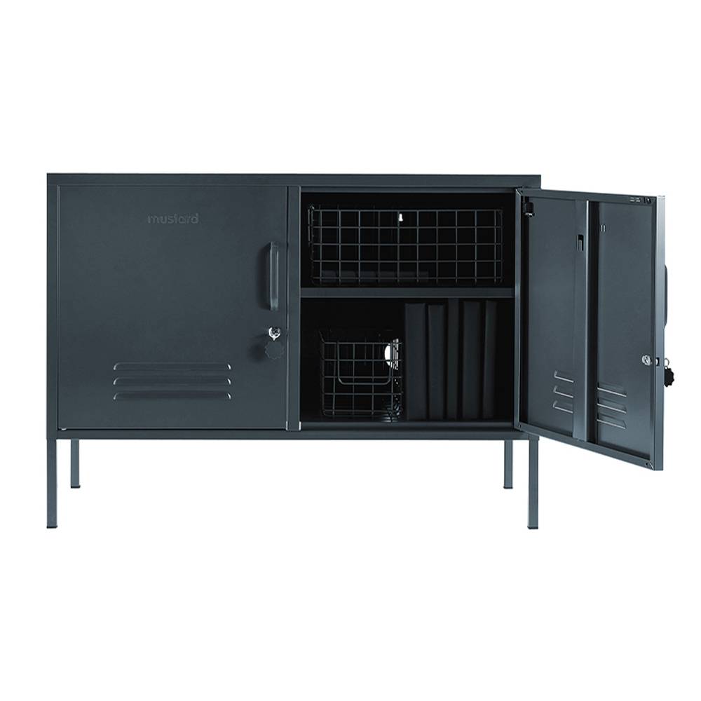 ארונית מתכת Lowdown אפור צפחה