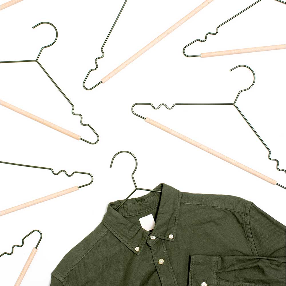 סט 10 קולבים למבוגרים זית