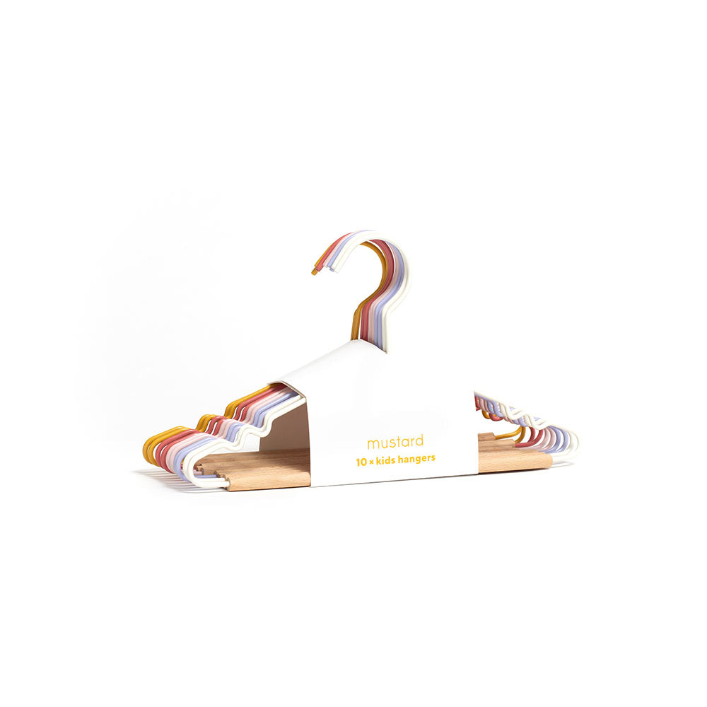 סט 10 קולבים לילדים צבעי קיץ