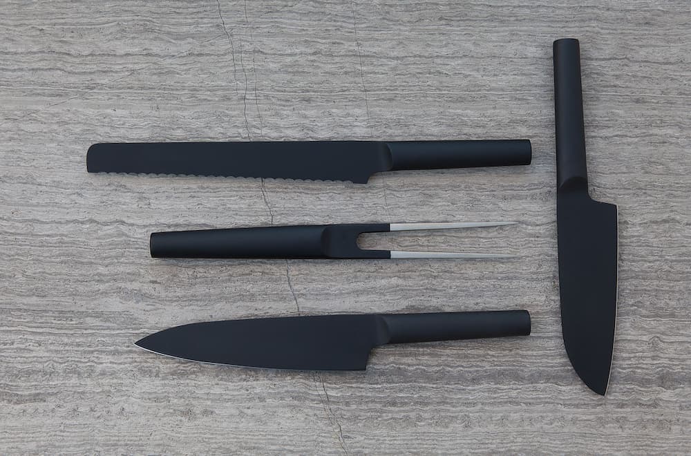 Kuro Black Bread Knife 23 cm