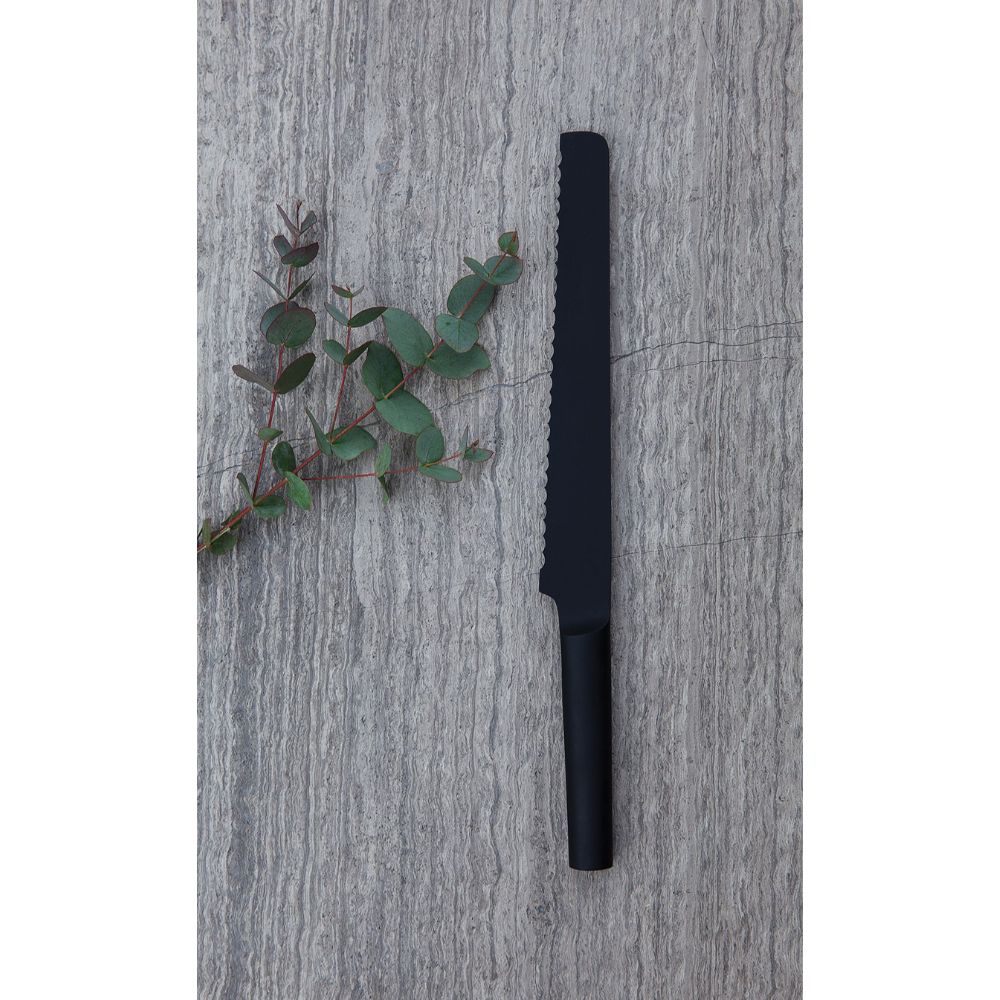 Kuro Black Bread Knife 23 cm