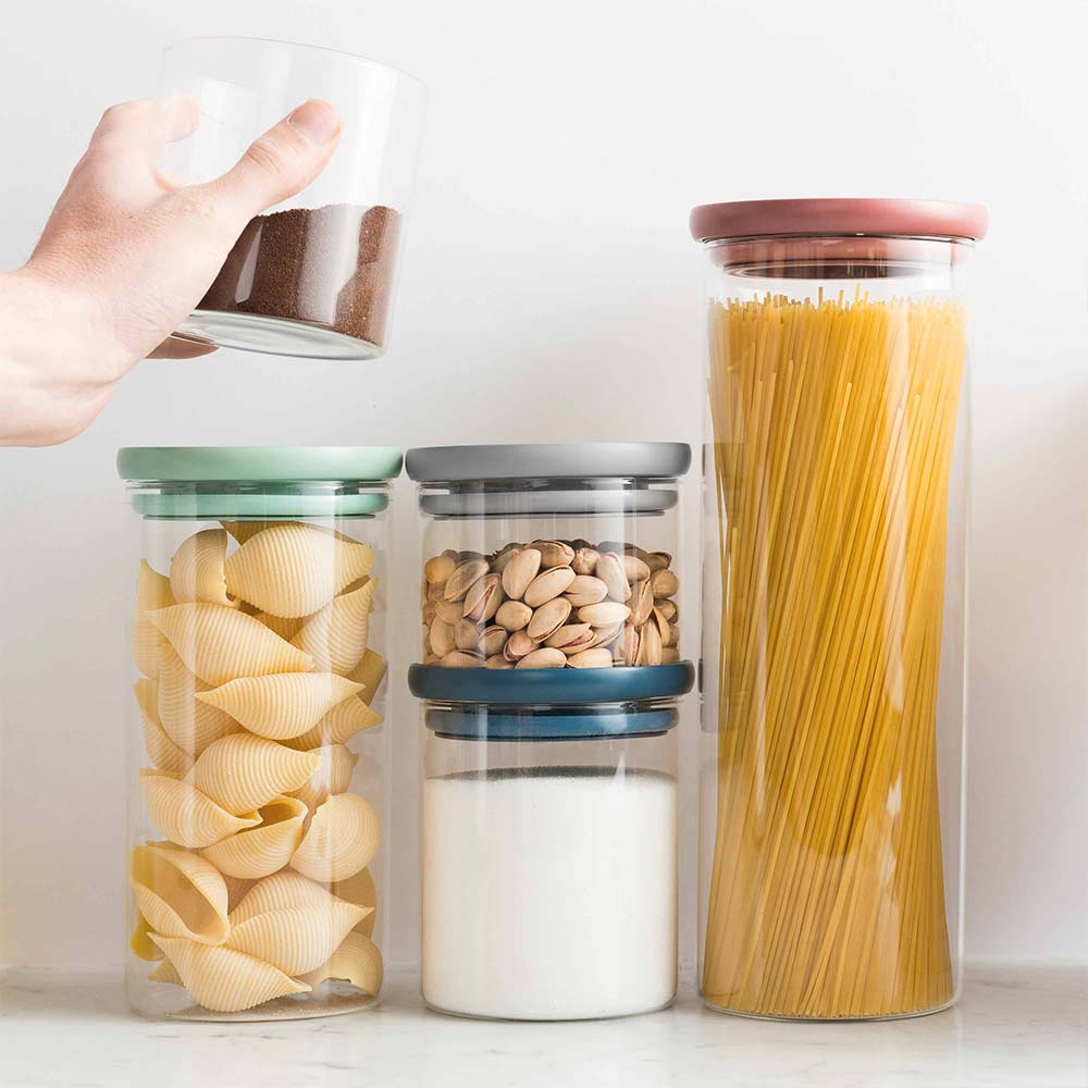 Set of 3 Glass Food Containers