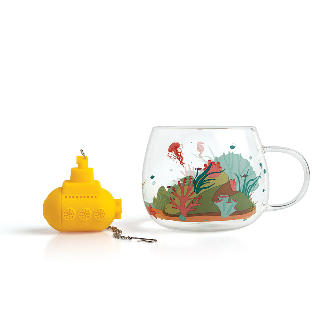 כוס וחליטת תה צוללת Under the Tea