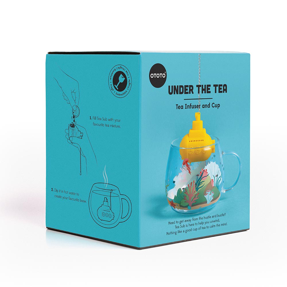 כוס וחליטת תה צוללת Under the Tea