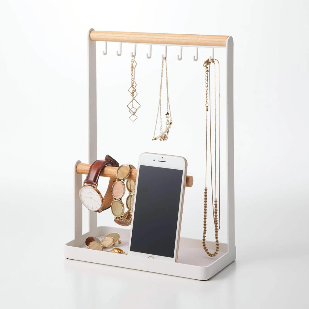 ארגונית תכשיטים מתלה כפול