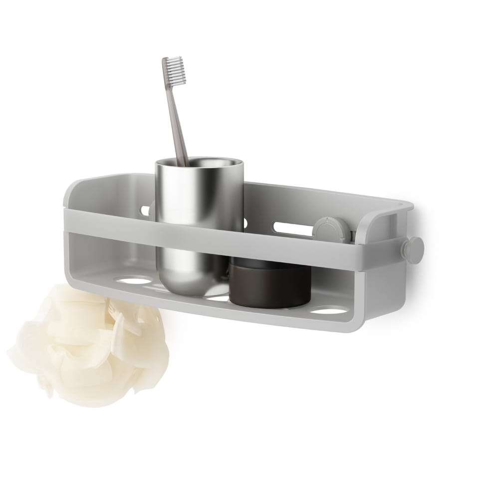 מדף אמבטיה ישר FLEX אפור