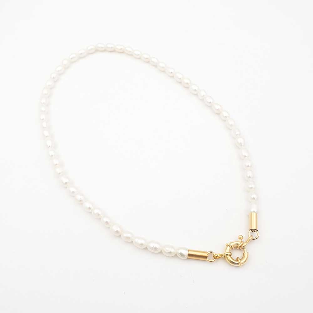 שרשרת פנינים אמיתיות עדינה צ'אנקי מיני