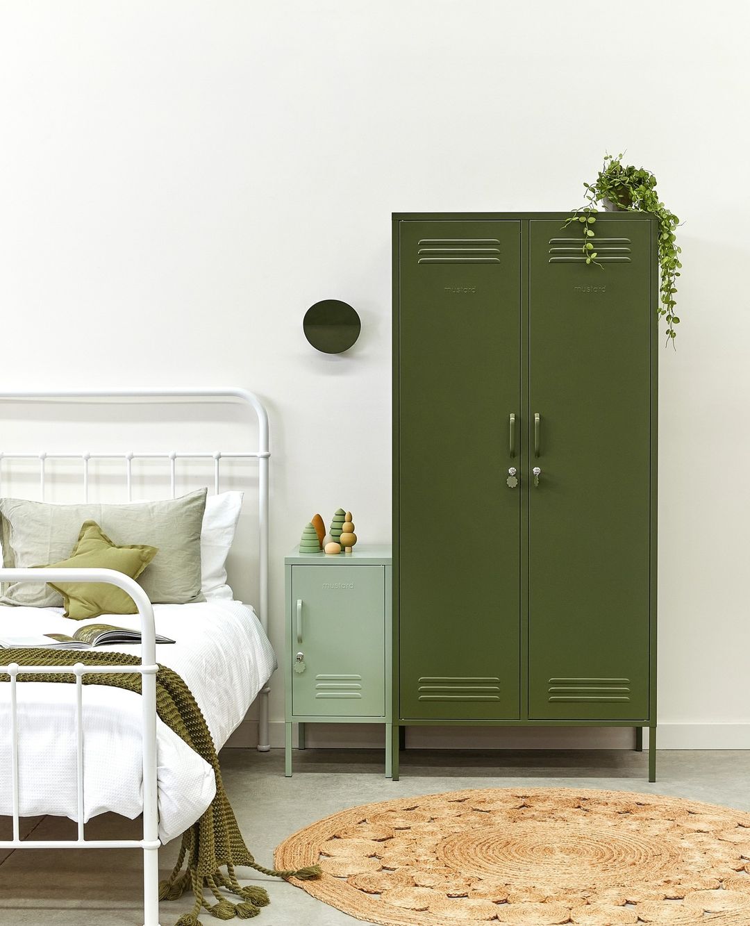 ארון מתכת Twinny ירוק זית