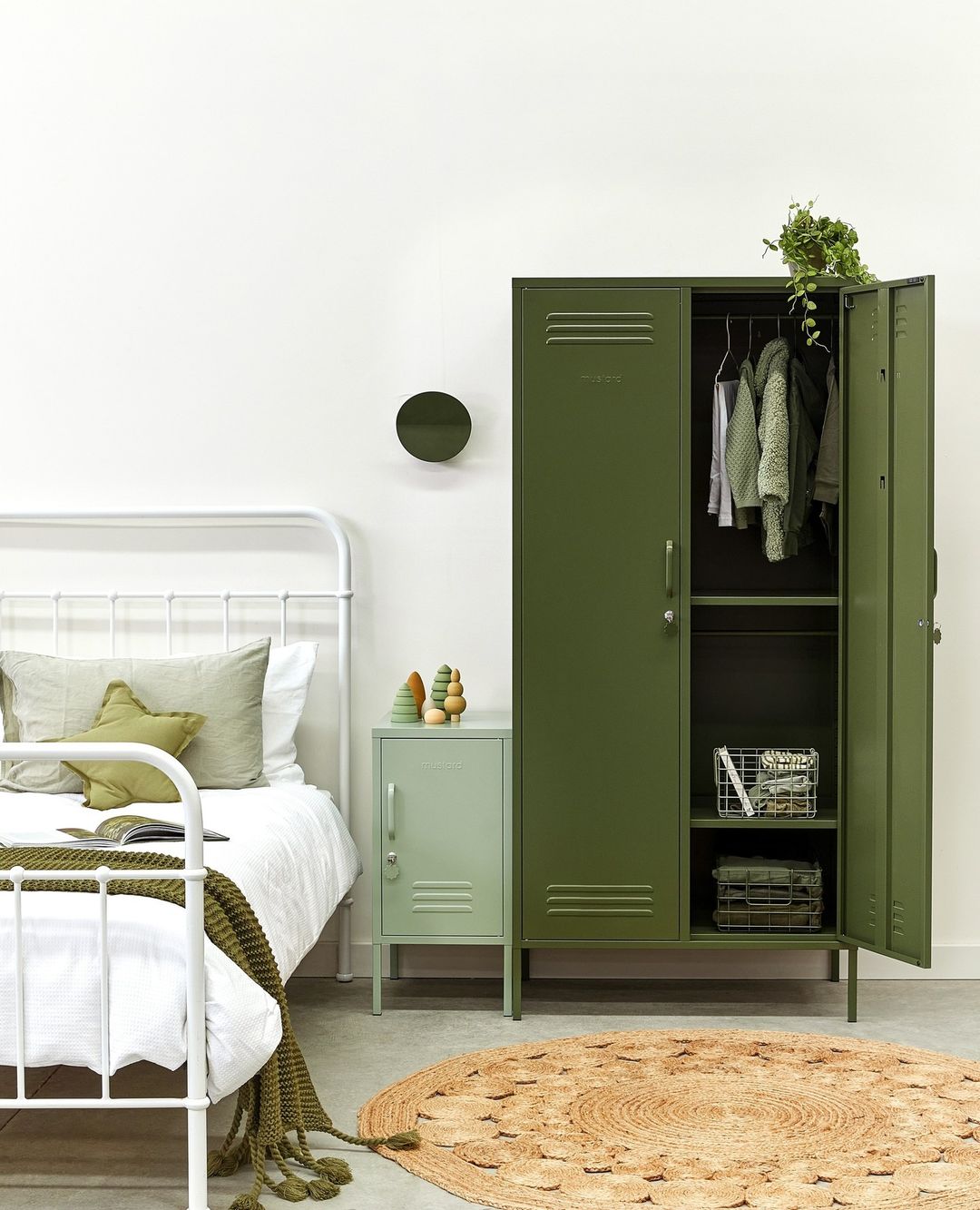 ארון מתכת Twinny ירוק זית