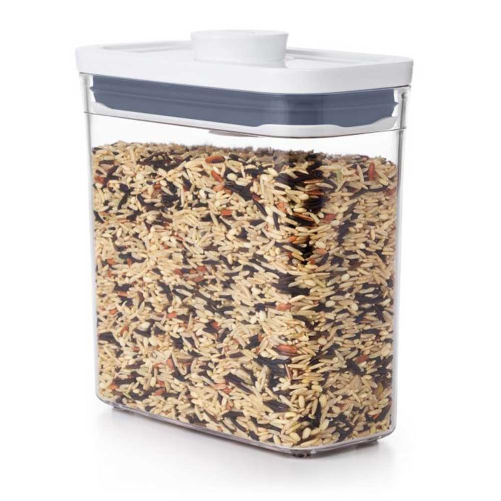 מיכל אחסון POP מלבן צר קצ