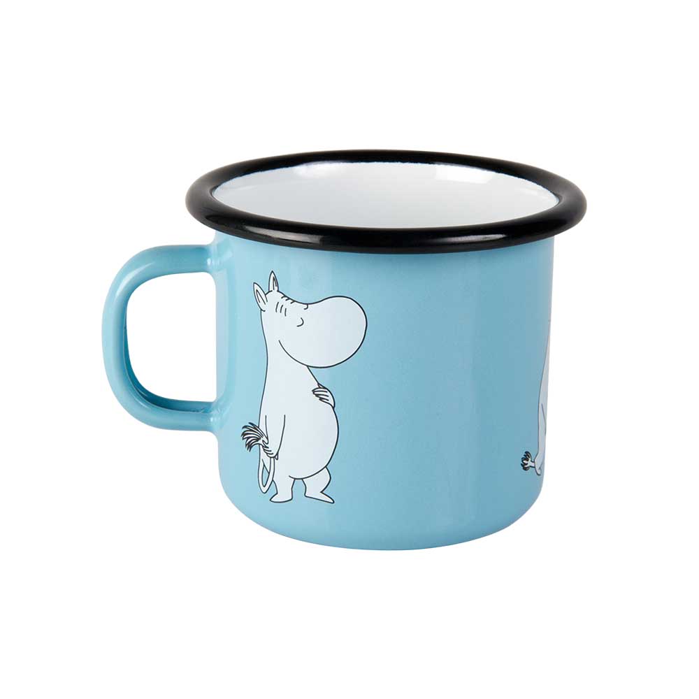 ספל אמייל Moomin Retro, light blue M