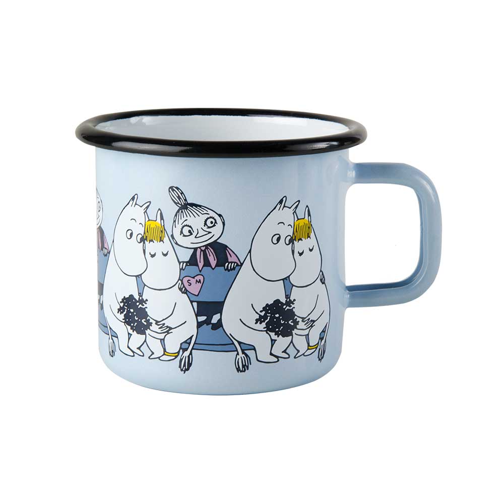 ספל אמיייל Moomin Friends, Blue M