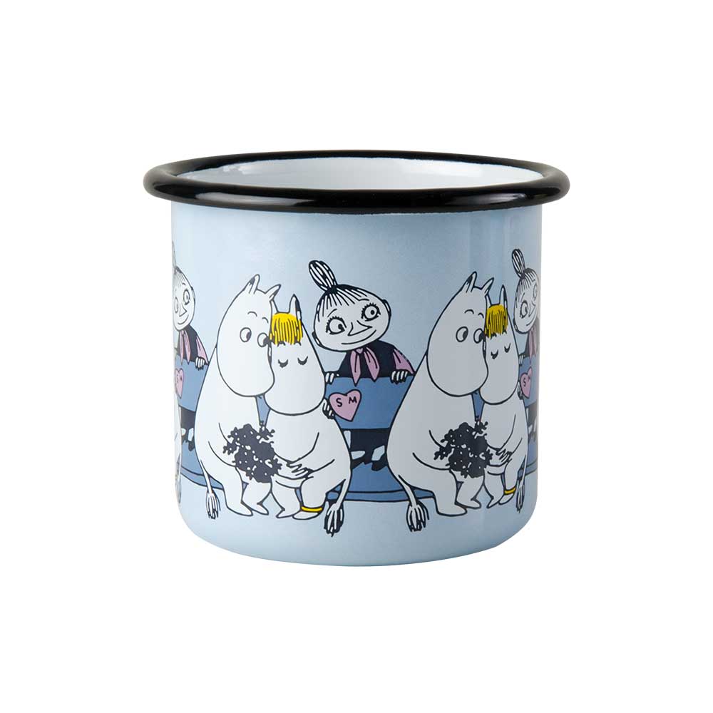 ספל אמיייל Moomin Friends, Blue M