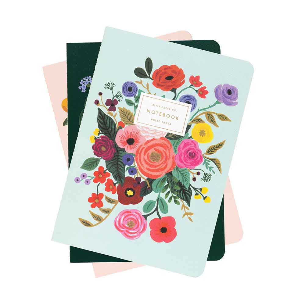 Garden Party Notebook Trio