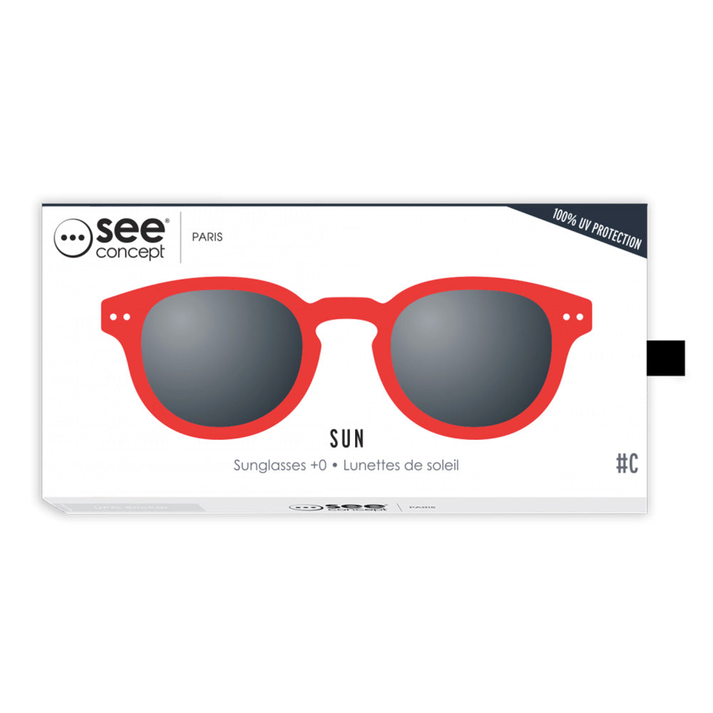 משקפי שמש דגם C אדום
