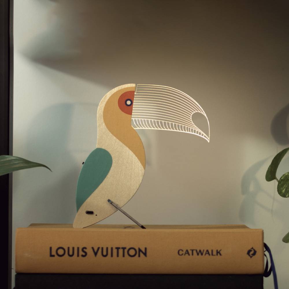 מנורת תלת מימד ילדים - טוקן