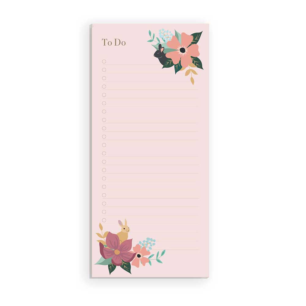 פנקס ורוד עם פרחים