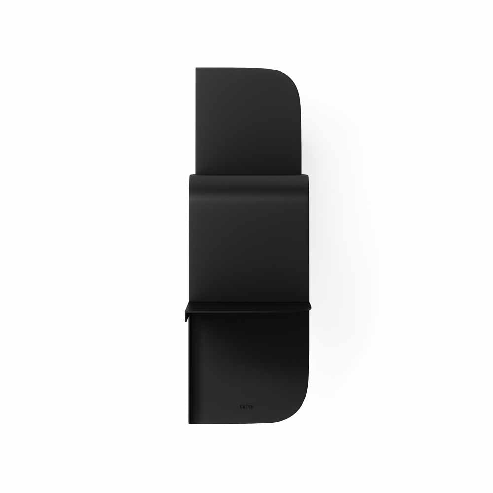 זוג מדפי MONTAGE מתכת שחור