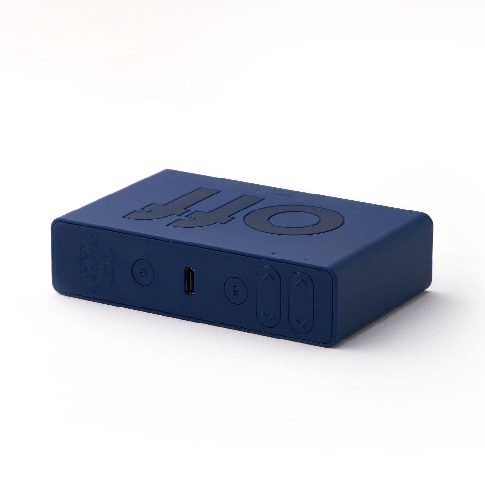 Blue Flip Alarm Clock