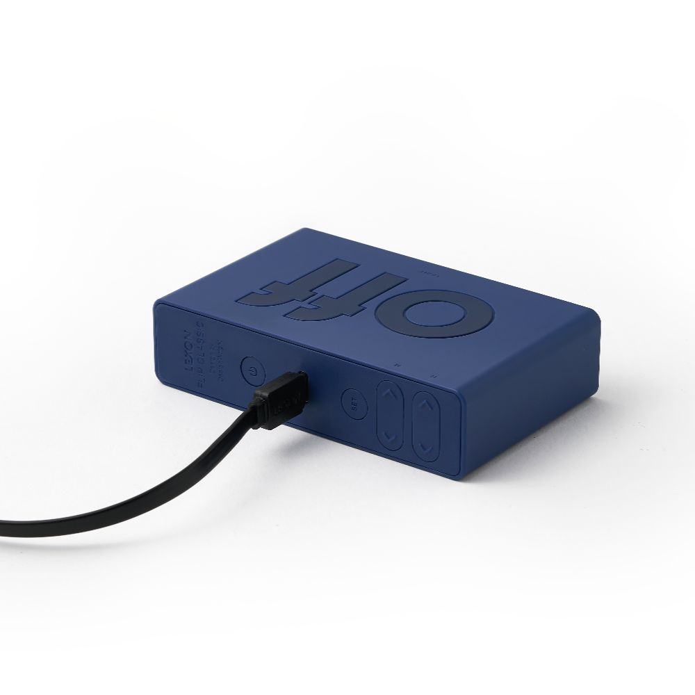 Blue Flip Alarm Clock