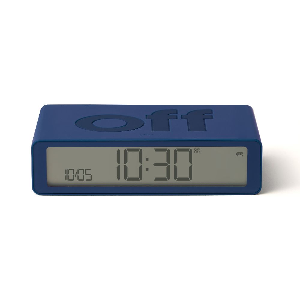 Blue Flip Alarm Clock
