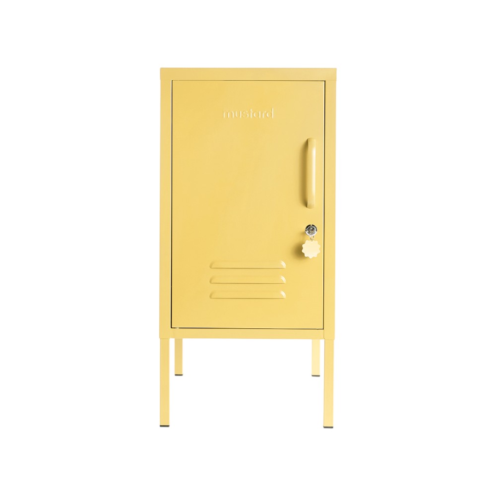 Shorty locker opening to the left, yellow