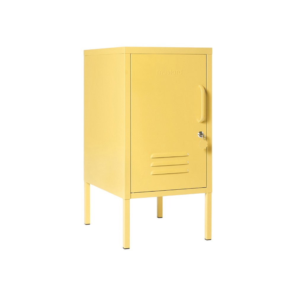Shorty locker opening to the left, yellow