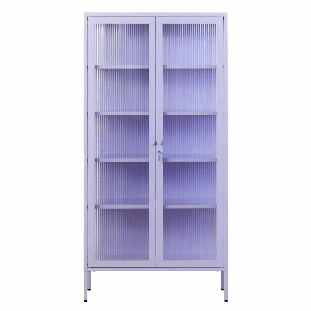 ארון דלתות זכוכית COLLECTOR סגול בהיר