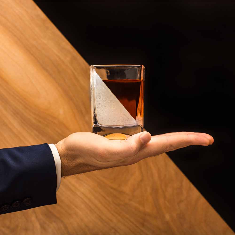 כוס זכוכית וויסקי ICE WEDGE