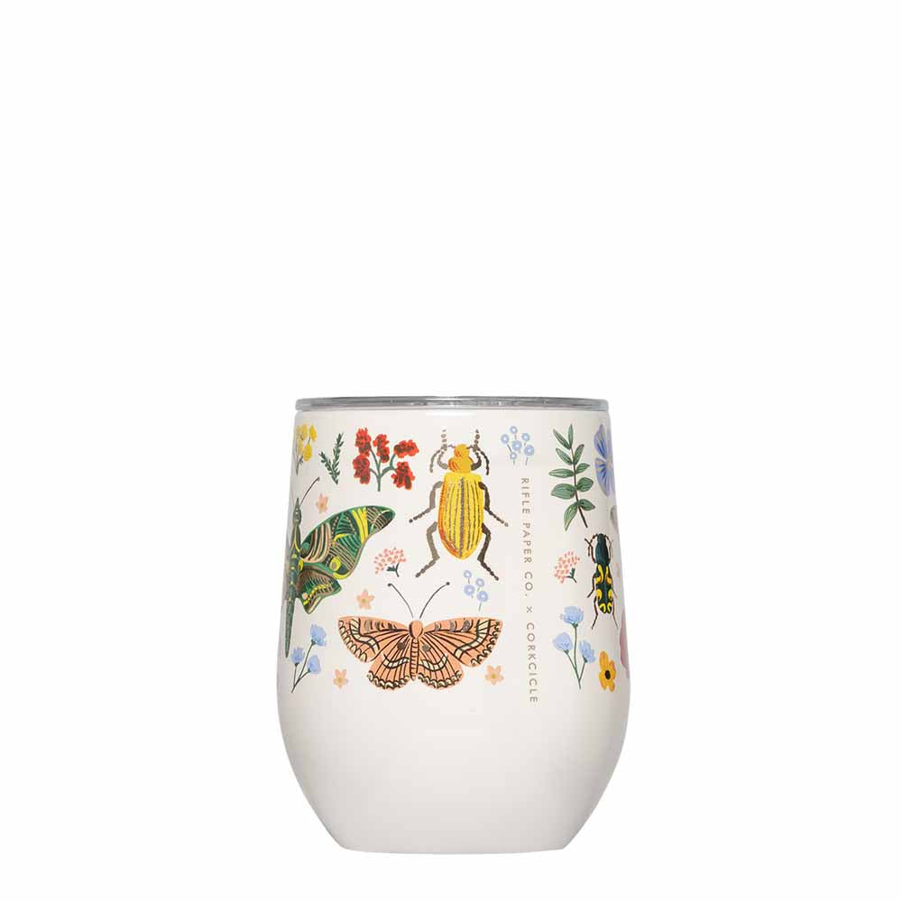 כוס STEMLESS 350ML חיפושיות  ופרפרים