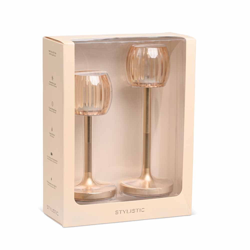 זוג מנורות BISTRO S+M זהב