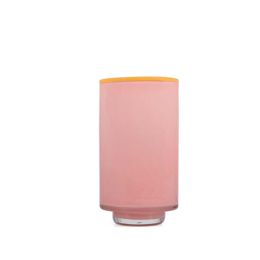 ואזה זכוכית Milo ורוד בהיר 21.5 ס"מ