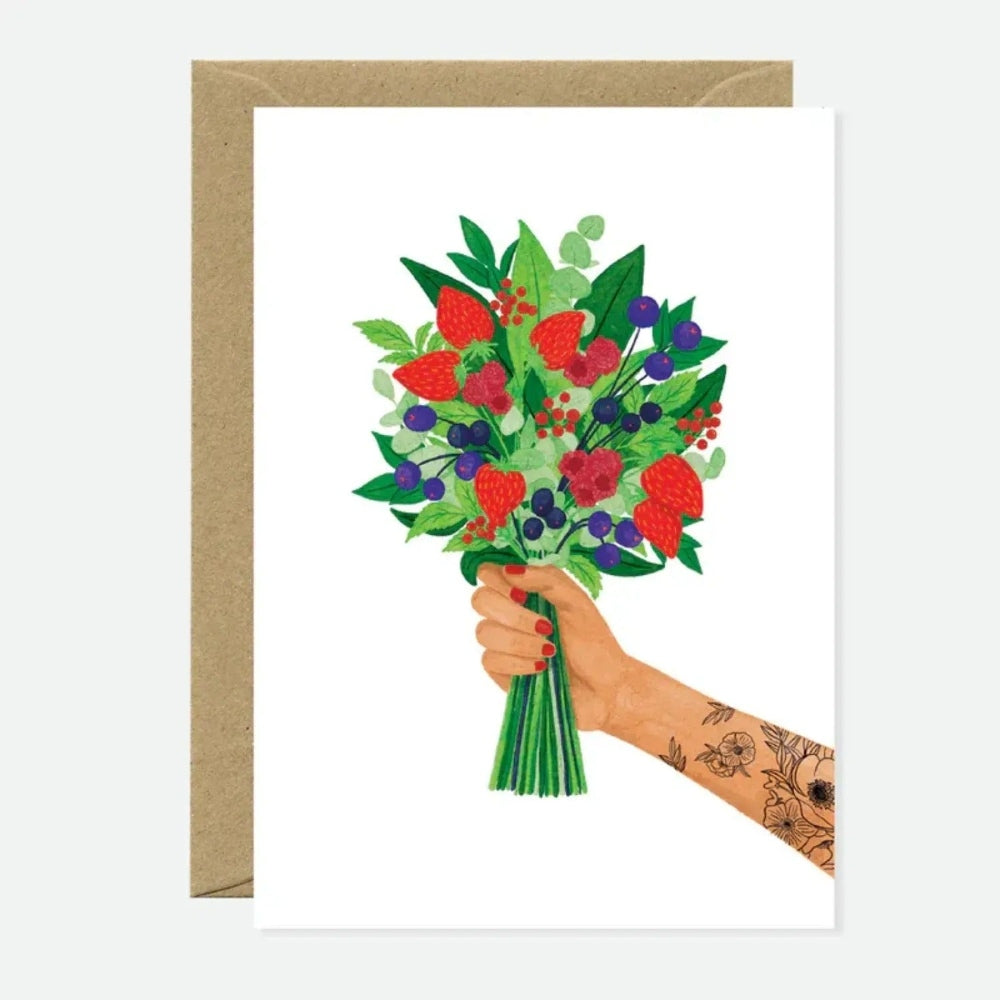 כרטיס ברכה Berries Bouquet