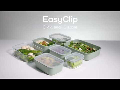 סט 3 קופסאות אוכל מלבניות easyclip M שחור
