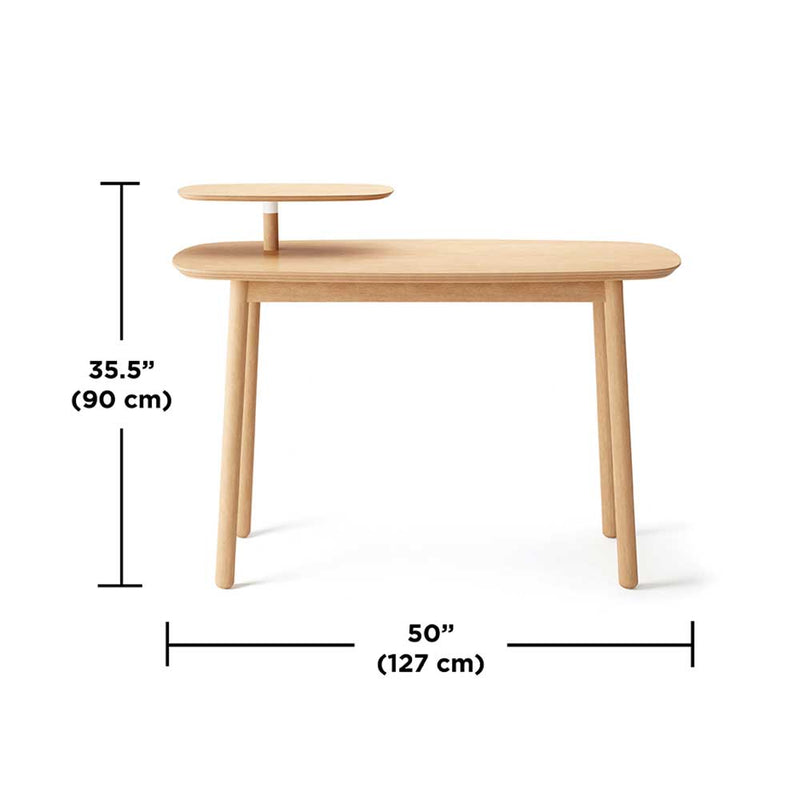 שולחן כתיבה Swivo עץ טבעי