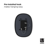 מראה HUB אליפטי שחור 46X61 ס"מ