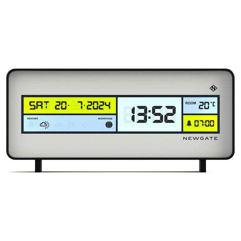 שעון מעורר דיגיטלי Futuramalcd לבן