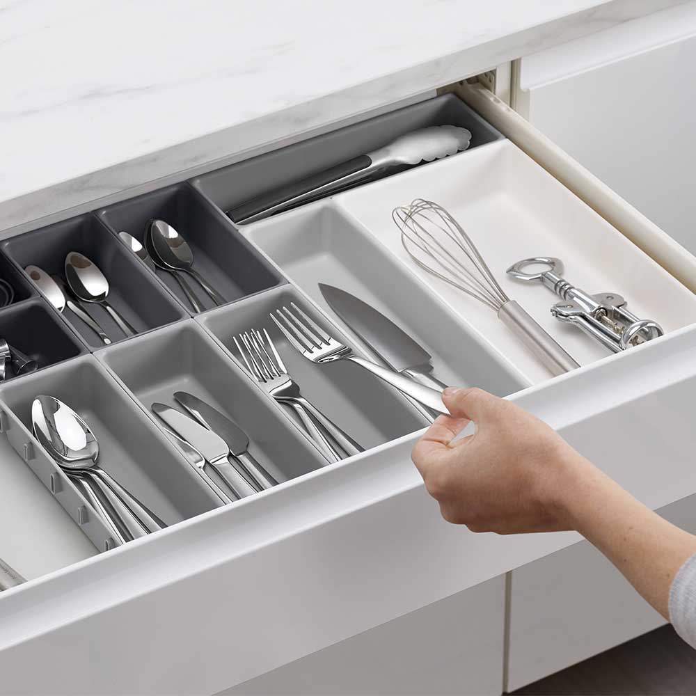 ארגונית סכום Drawer אפור 10 חלקים