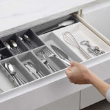 ארגונית סכום Drawer אפור 10 חלקים