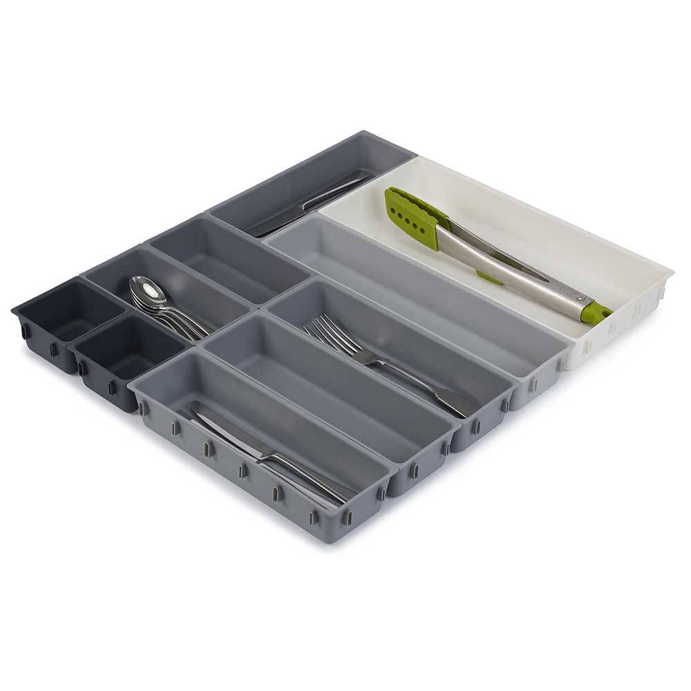 ארגונית סכום Drawer אפור 10 חלקים