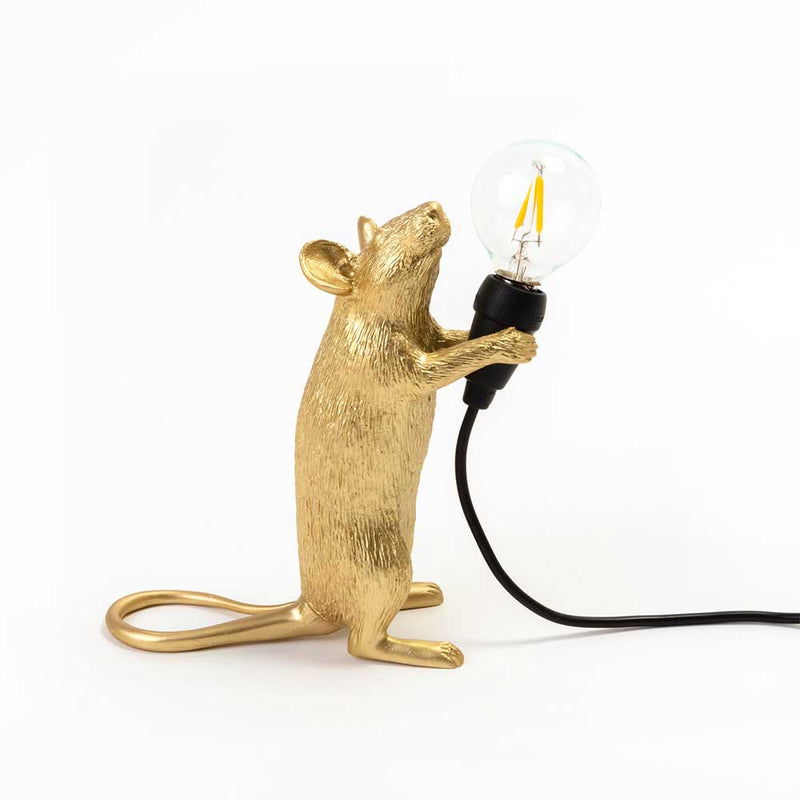 מנורת עכבר זהב עומד
