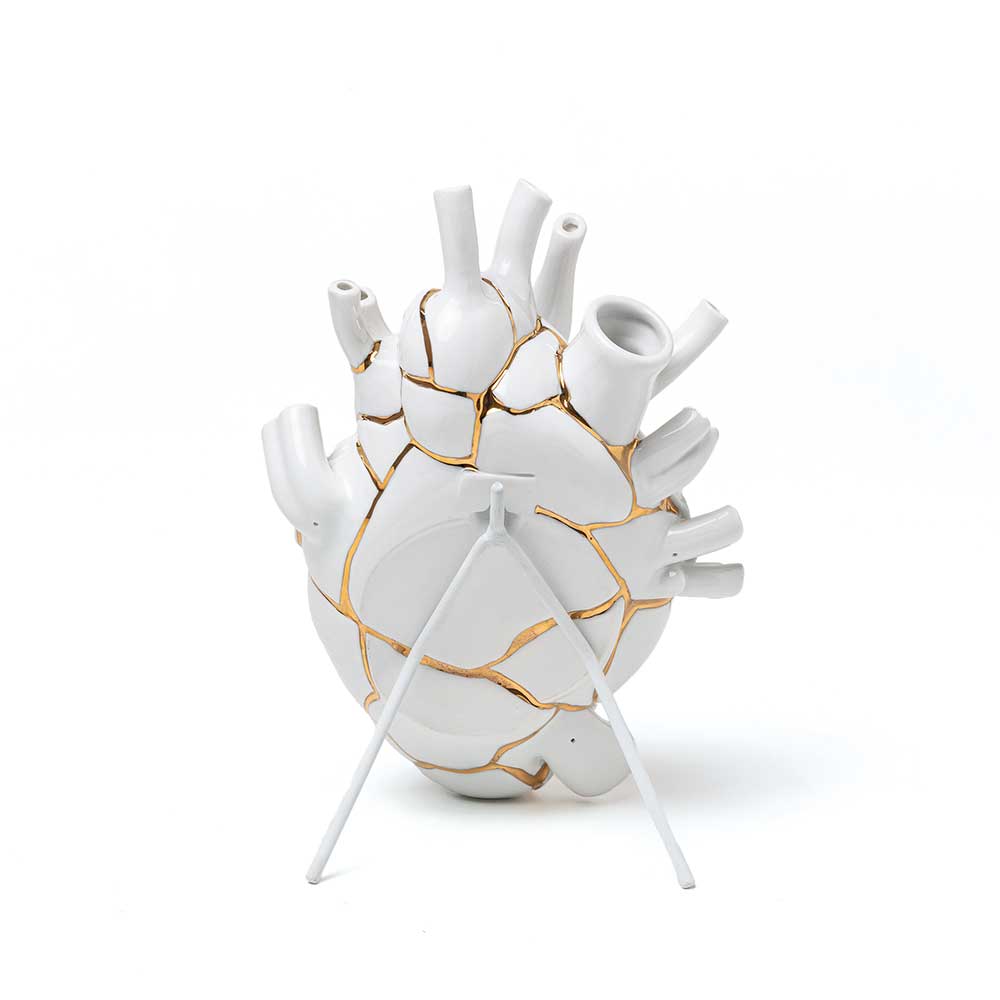 אגרטל לב  Love In Bloom - Kintsugi